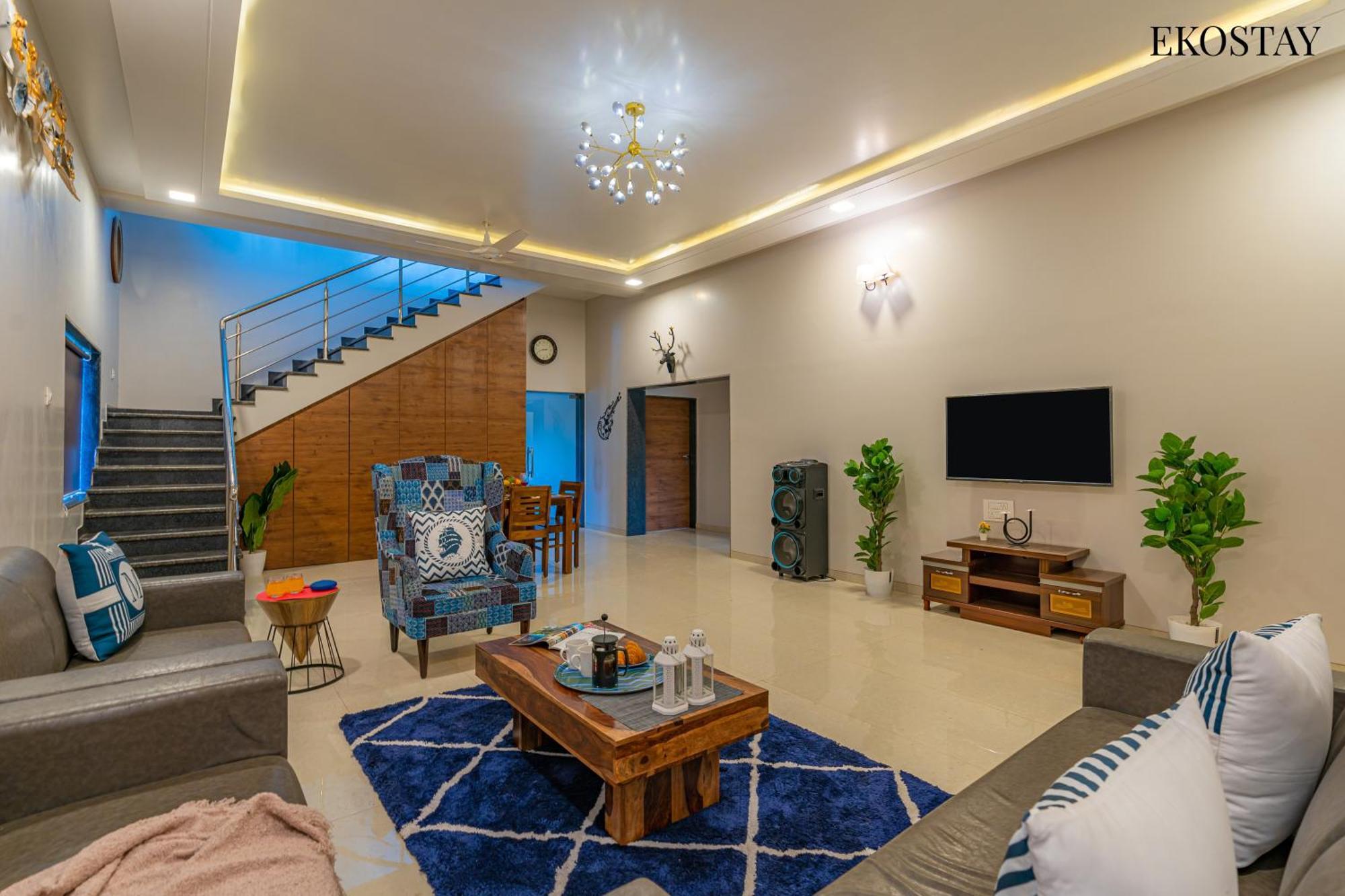 Ekostay Gold Palm Estate I Cricket Turf I Rain Dance I 2 Acre Property Karjat Exterior foto