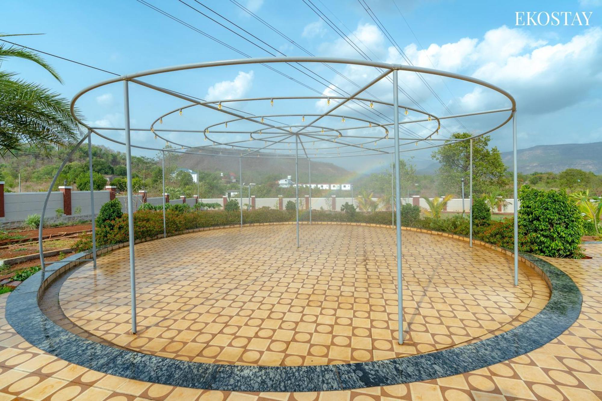 Ekostay Gold Palm Estate I Cricket Turf I Rain Dance I 2 Acre Property Karjat Exterior foto